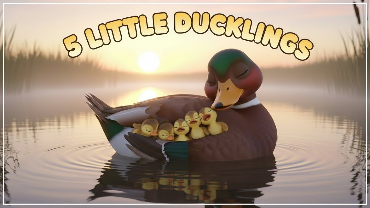 Five Little Ducklings 🦆 Counting Song | Preschool & Baby Rhymes
