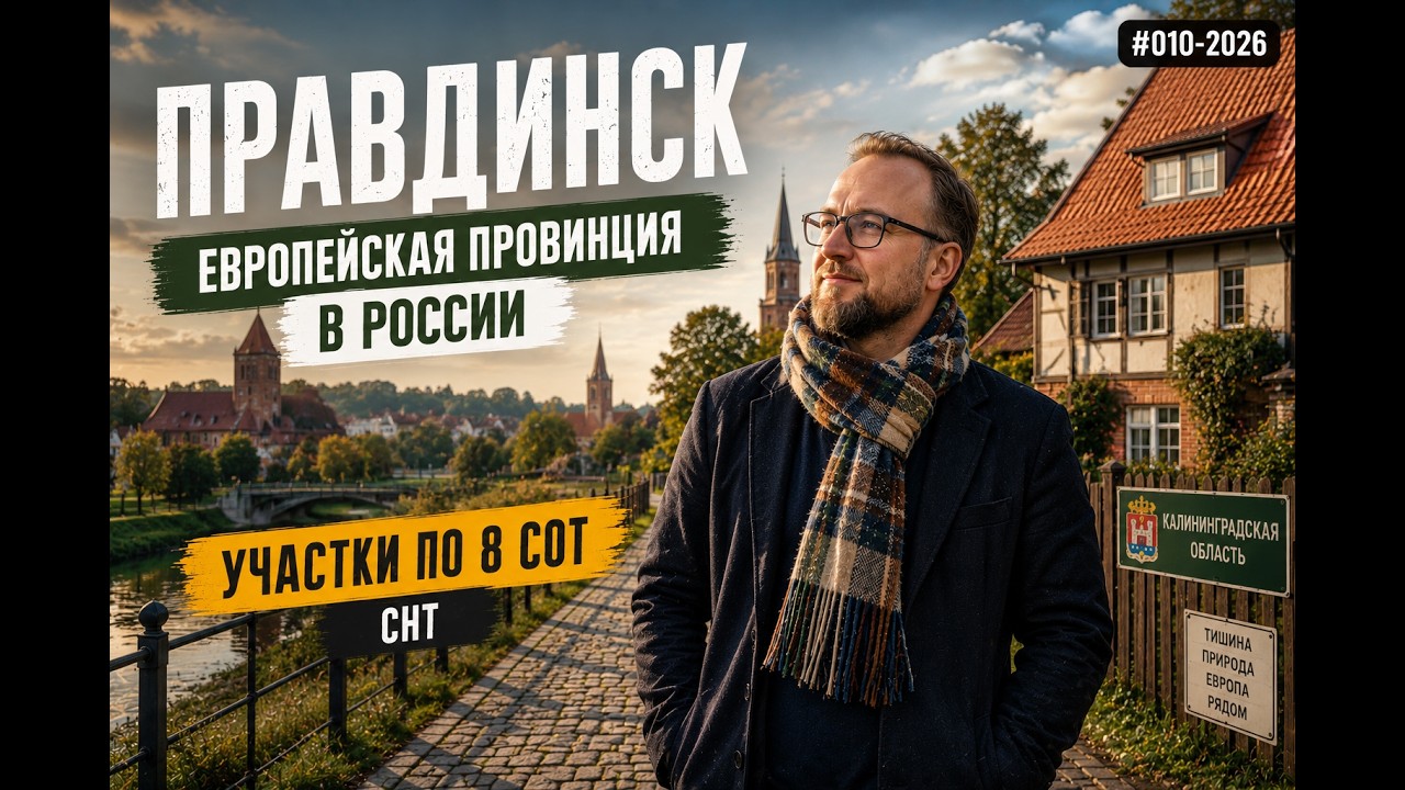 Правдинск - европейская провинция в России. Участки по 8сот. СНТ