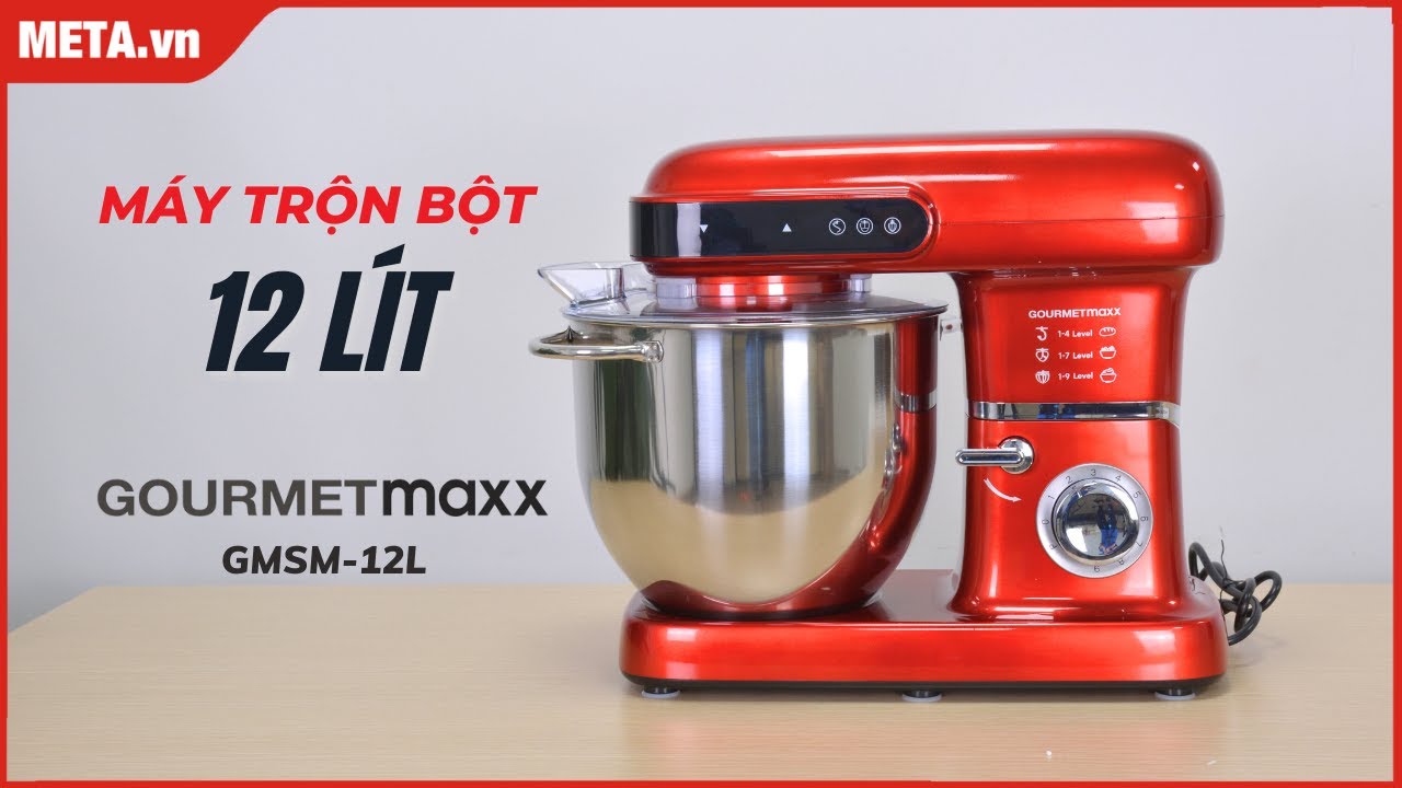 Đánh giá chi tiết máy trộn bột Gourmetmaxx GMSM-12L - 2.200W | META.vn