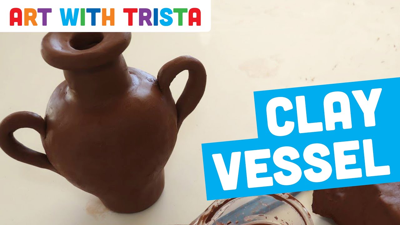 Clay Vessel Inspired by Greek Amphora Art Tutorial - Art With Trista