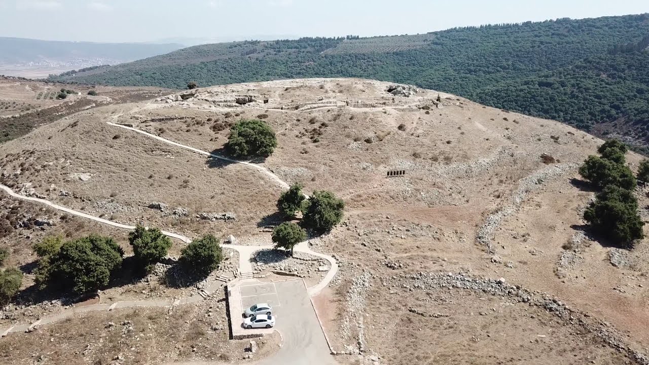Tel Yodfat - Aerial view (BibleWalks.com)