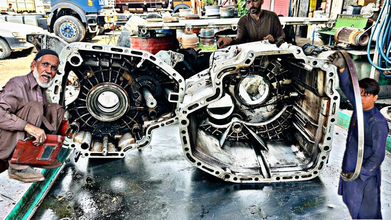 Heavy Gearbox Repair by SKIlled Afghani Mechanic