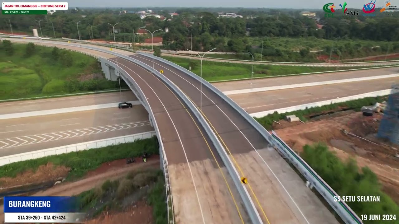 PROGRES KONSTRUKSI JALAN TOL CIMANGGIS CIBITUNG 19 JUNI 2024