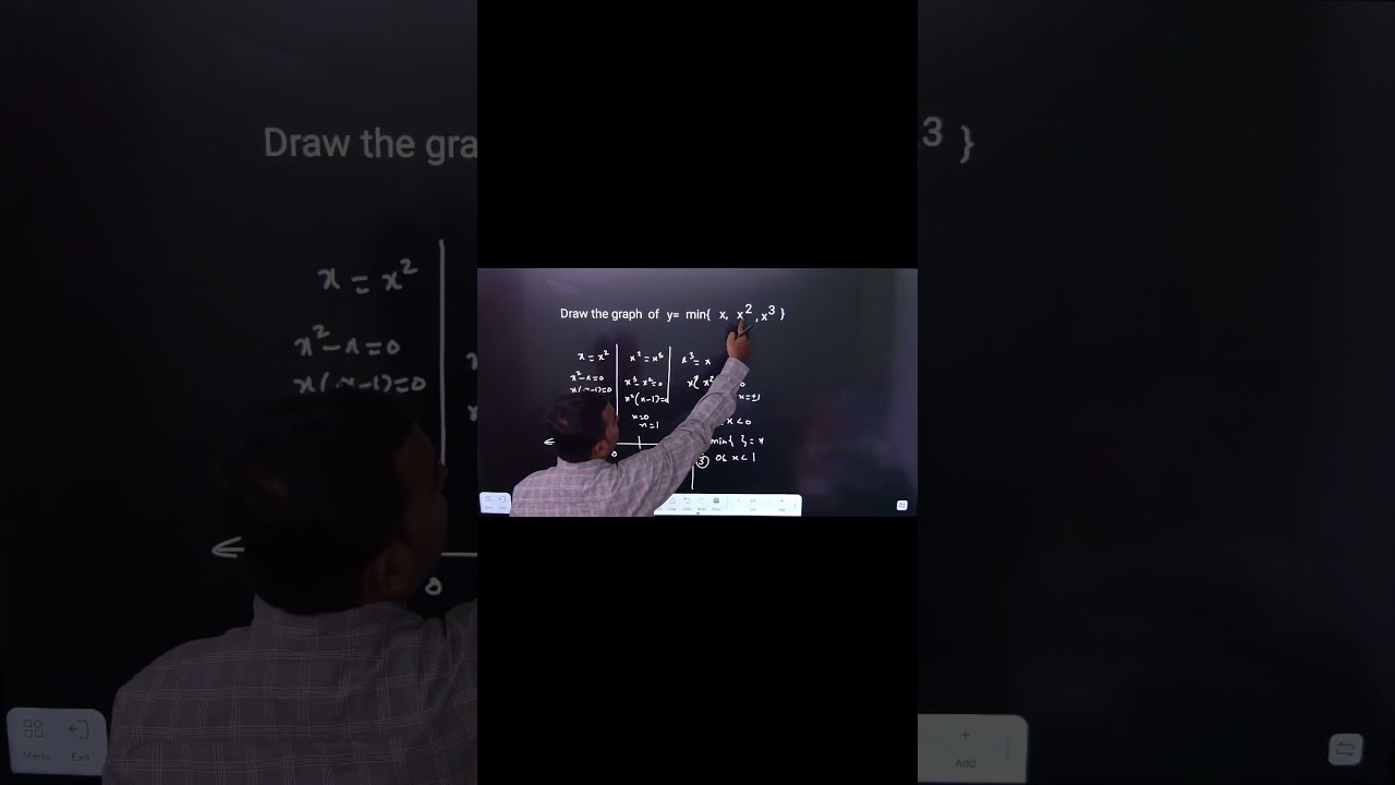 JEE Graph Trick: min(x, x&sup2;, x&sup3;) | Must-Know Piecewise Graph!&rdquo;