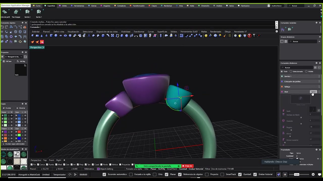Que es el modelado paramétrico: ejemplo práctico | Diseño 3D de joyería. Modelado de joyas 3D