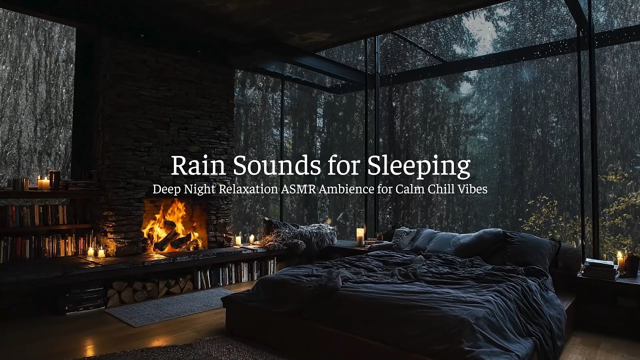 Rain Sounds for Sleeping 🌧️ Deep Night Relaxation ASMR Ambience for Calm Chill Vibes