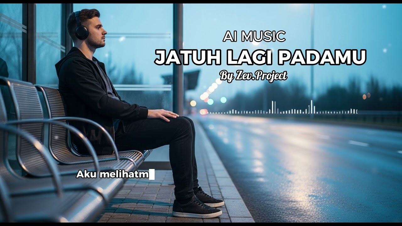 Jatuh Lagi Padamu - Pop Slow AI (Video Lirik)