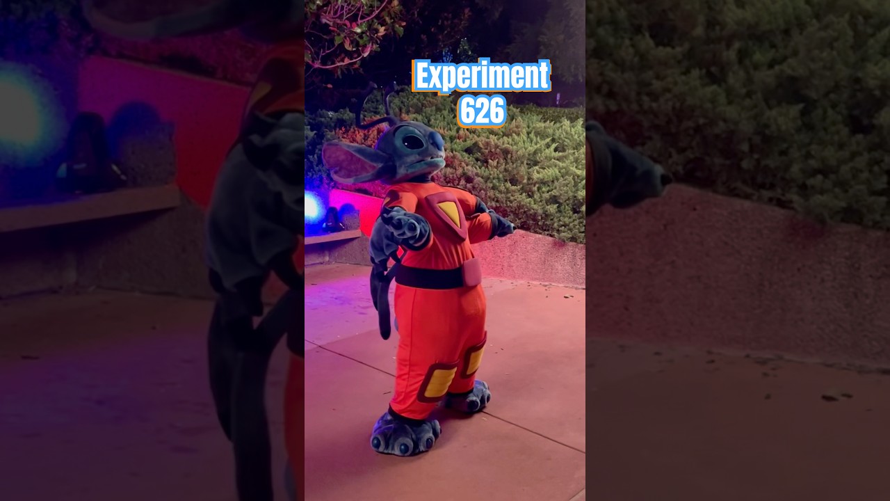 Rare Character Sighting: Stitch as Experiment 626 #liloandstitch #stitch  #waltdisneyworld
