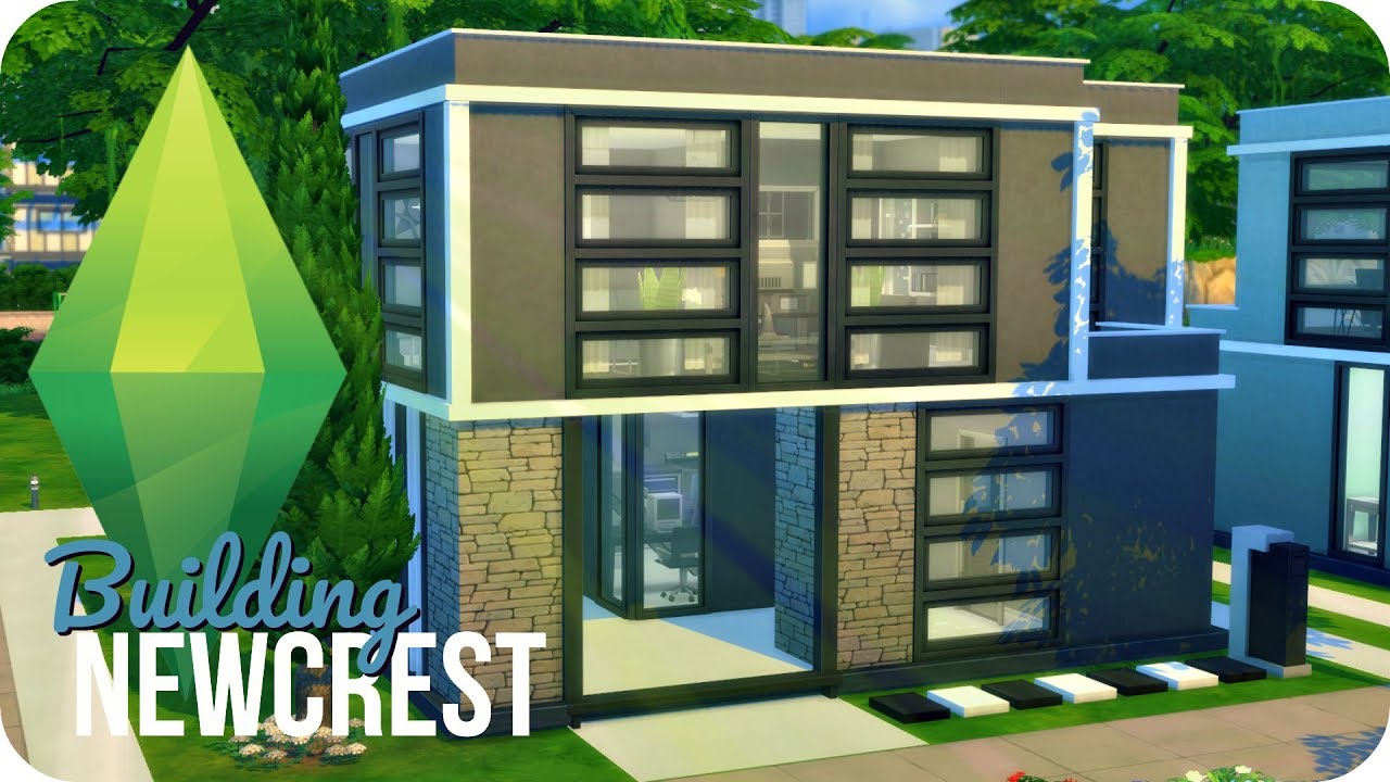 Modern Family Home | SIMS 4 BUILDING NEWCREST #1