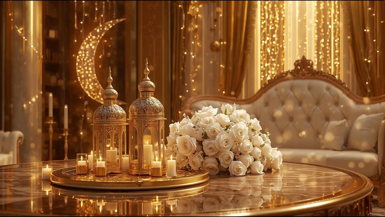 Relaxing Ramadan Screen Background 🌙✨ | خلفية شاشة رمضان هادئة ومريحة بأجواء ذهبية روحانية