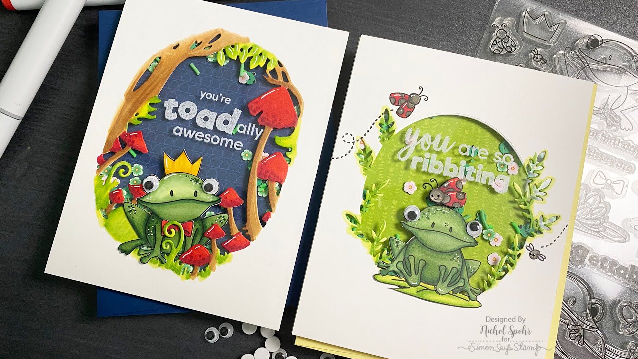 UnFROGgettable Shaker Cards featuring our August 2021 Card Kit!