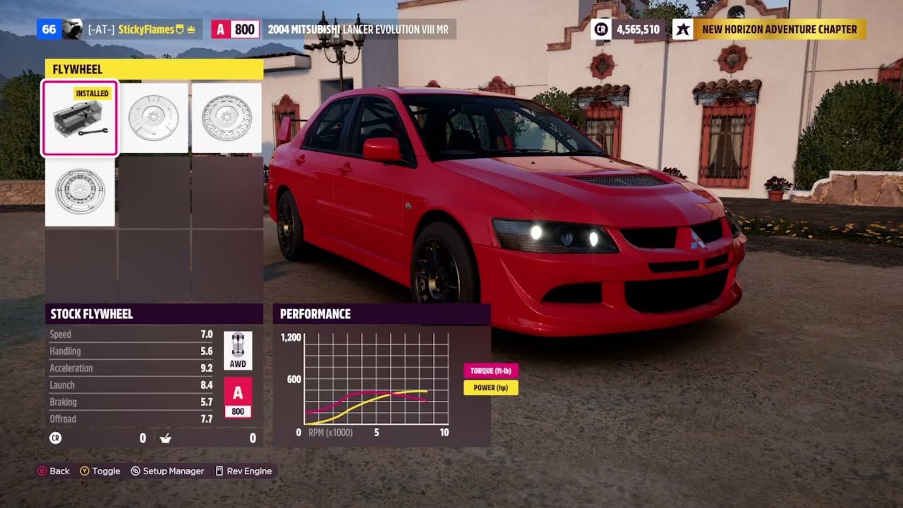 Building the 2004 Mitsubishi Lancer Evo VIII for A Class Dirt in Forza Horizon 5