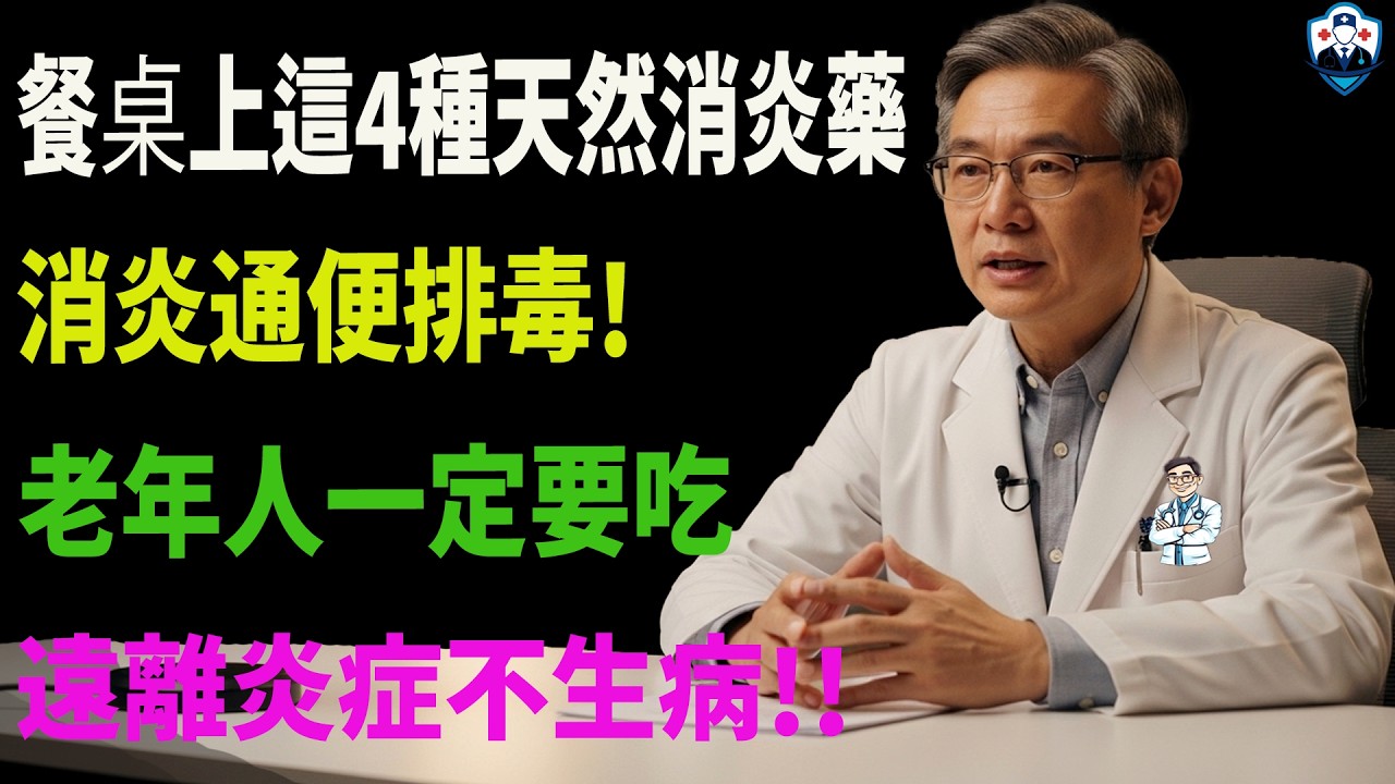 餐桌上這4種天然消炎藥，消炎 通便 排毒！老年人一定要吃，遠離炎症不生病！