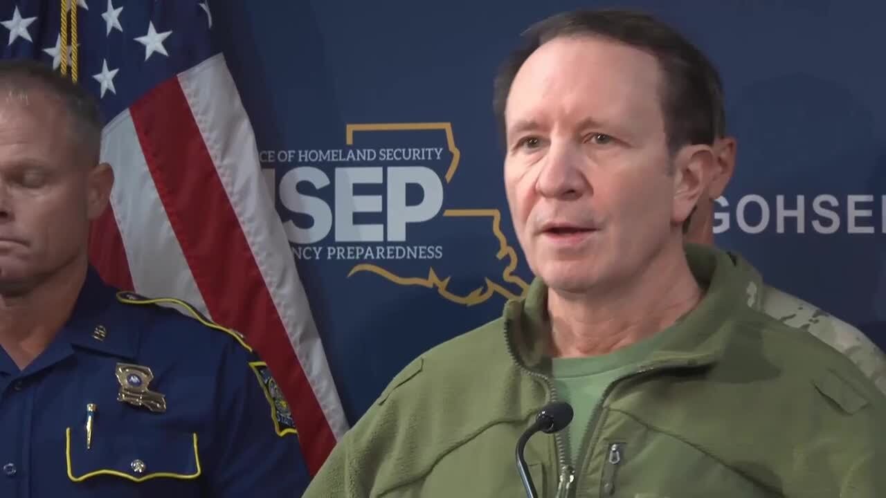 Leaders provide update on winter weather in Louisiana
