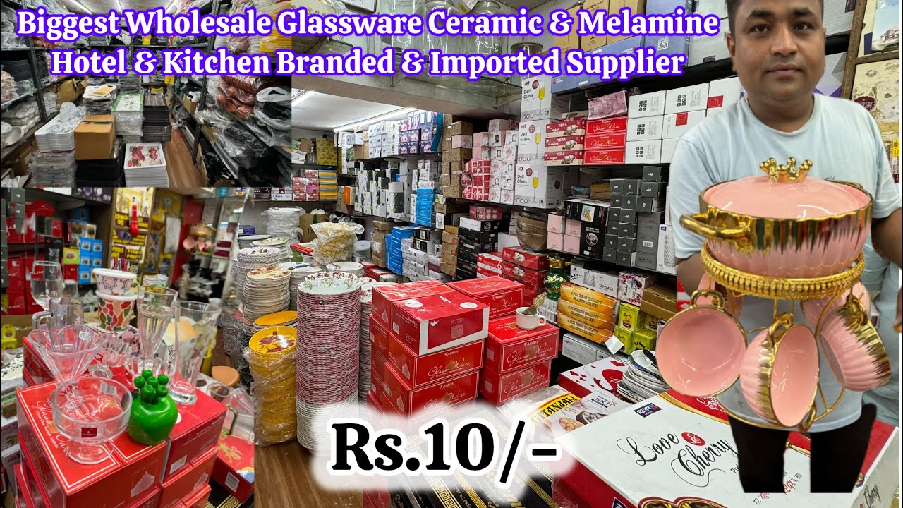 Near Chickpet Metro Bangalore | Single Piece Available @ Wholesale Price #glassware #ceramic #hotel