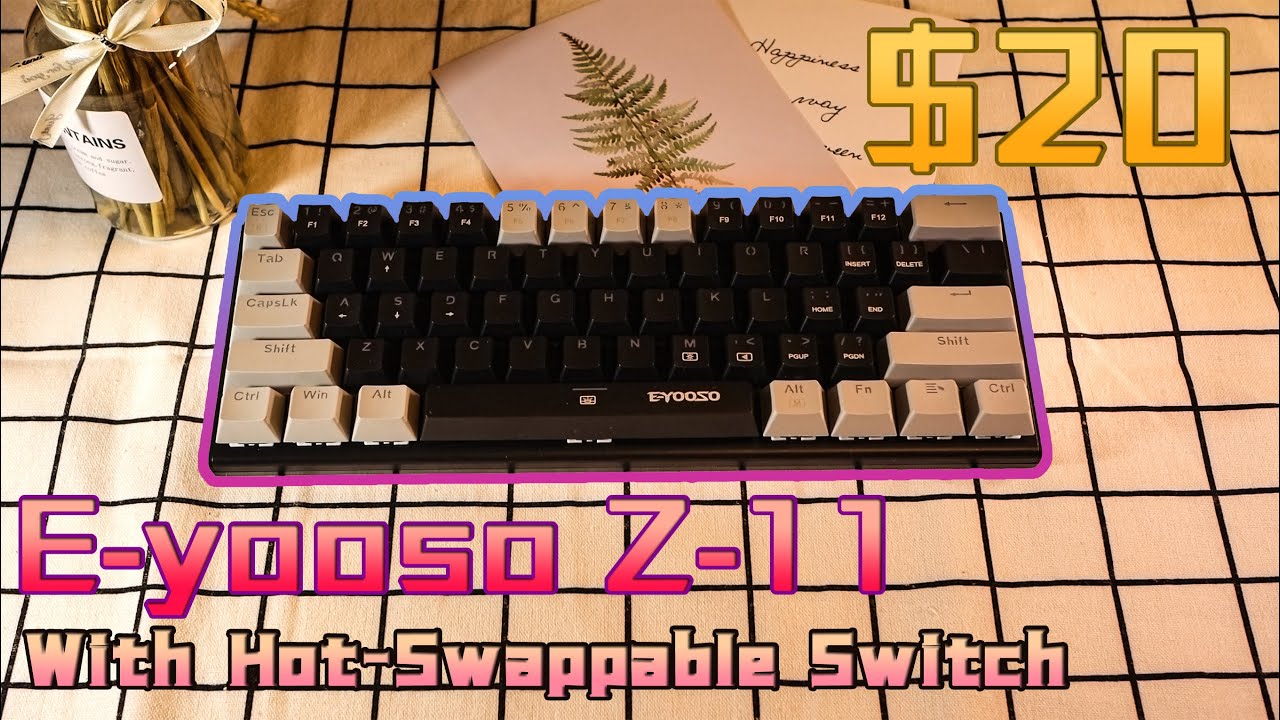 The $20 Hot-Swappable Mechanical Keyboard, Eyooso Z11! Worth the Money or Not?