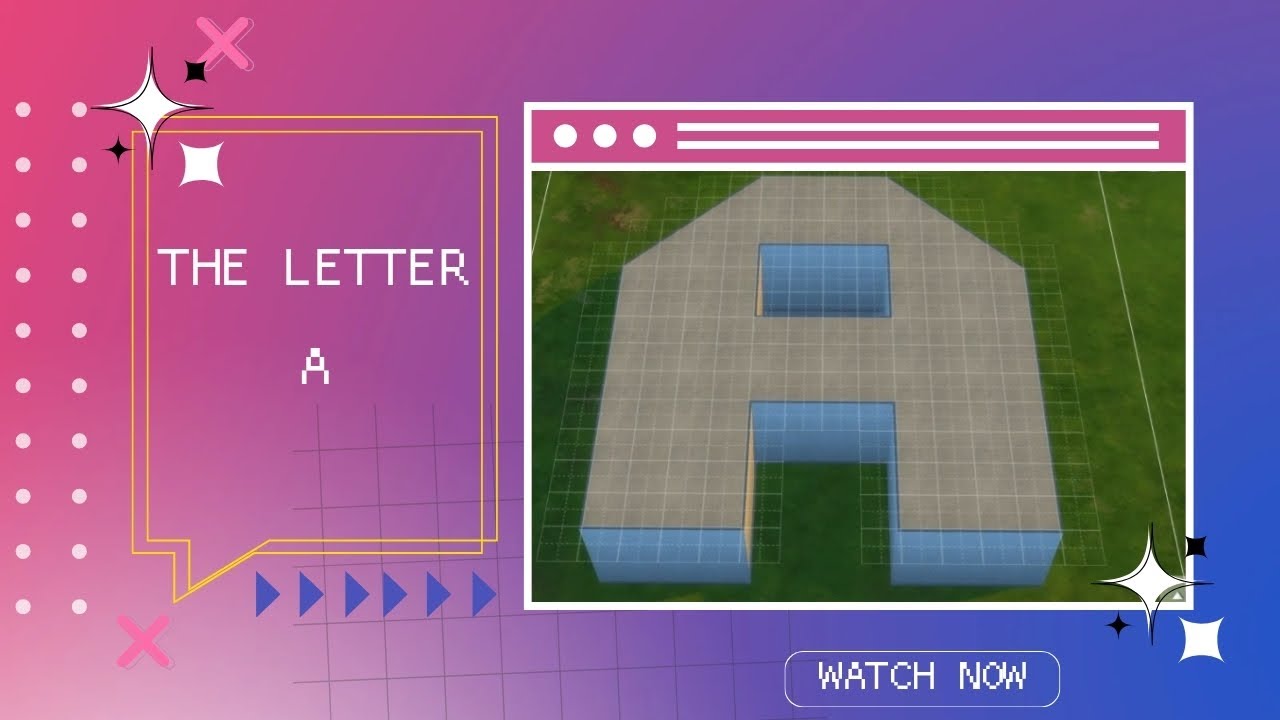 The letter A // The sims 4