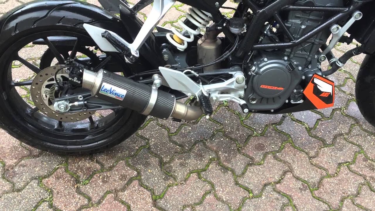 KTM DUKE with LeoVince exhaust