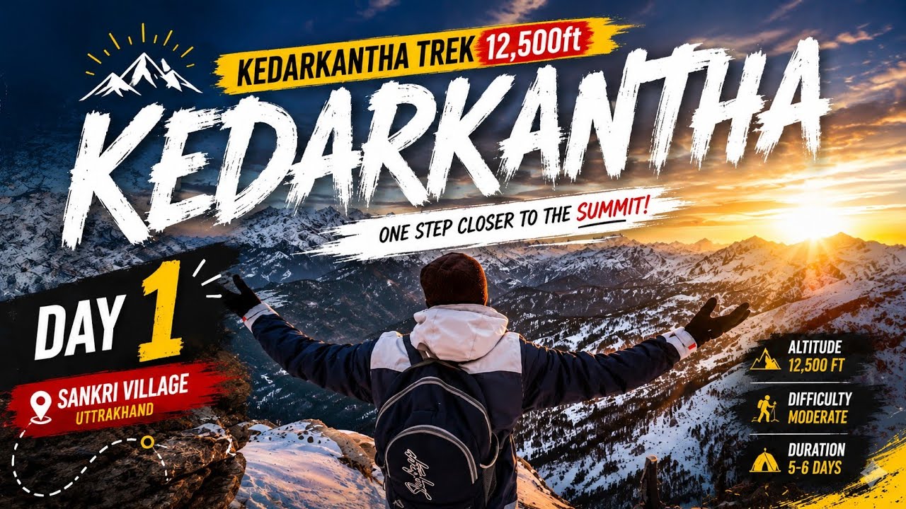 Kedarkantha Trek 2026 | One of the Best Snow Trek In India #kedarkantha 
