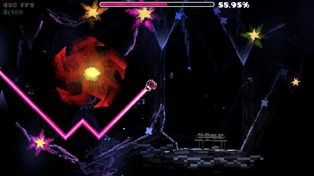Silhouette Garden by Vizitek (easy demon) - Geometry Dash