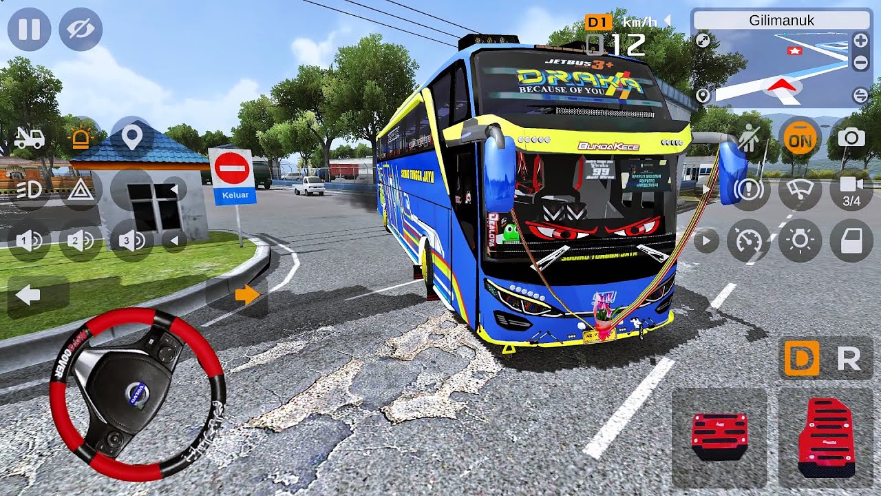 Bus Pariwisata STJ Draka Pasang Strobo Mata Bergerak Biar Viral Seperti Ratu Pandora Katanya