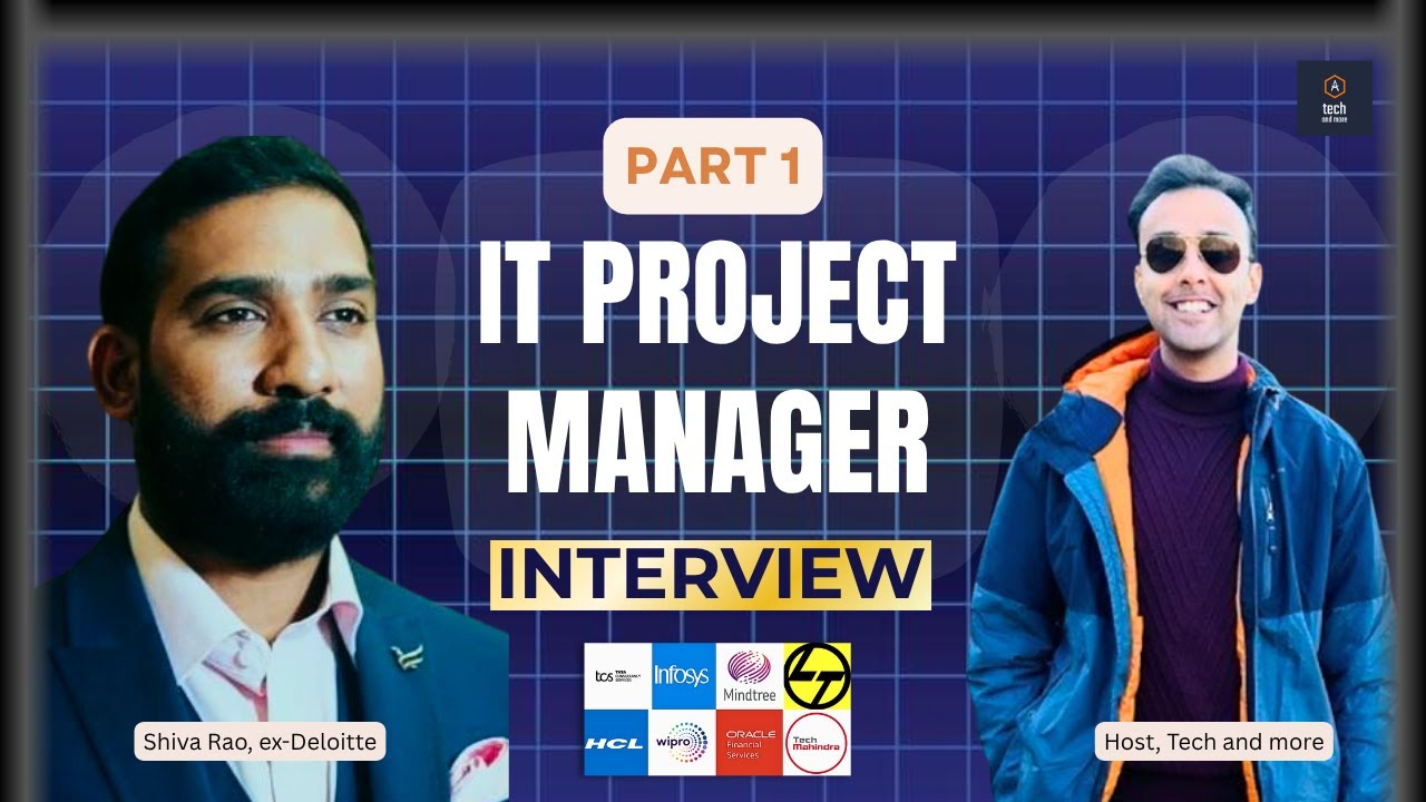 IT Project Manager Interview with Shiva | ex-Deloitte | Stakeholder Analysis | Part 1 #interviewprep
