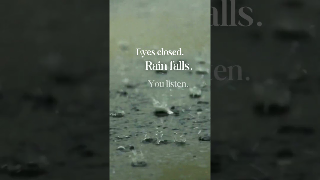 Return to the Rain | Mindful Listening #quietmoments #rainmeditation  #affirmations #mindfulmoments
