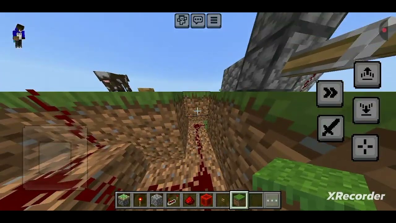 Como aser una puerta de redstone y un reloj de redstone en minecraft 