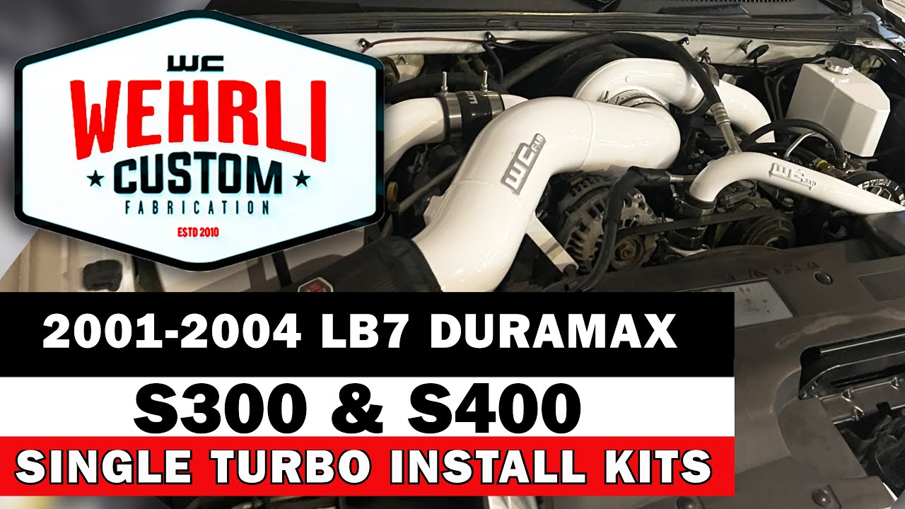 Комплекты для установки одного турбокомпрессора LB7 Duramax S300 и S400 2001-2004 гг.