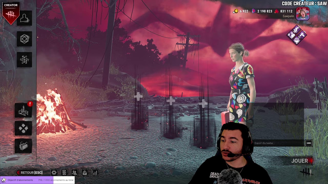 GiVEAWAY COLLECTOR DbD | !holy !st | Stream 2K | !code !mc [FR/PC] #DBDCreator @Sawpalin
