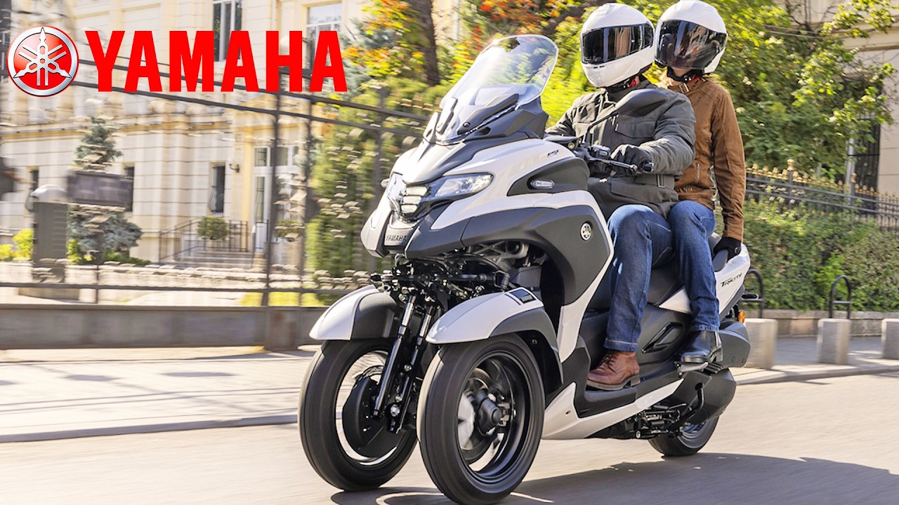 Новый Yamaha Tricity 300 — теперь с подушкой безопасности и ABS для поворотов.