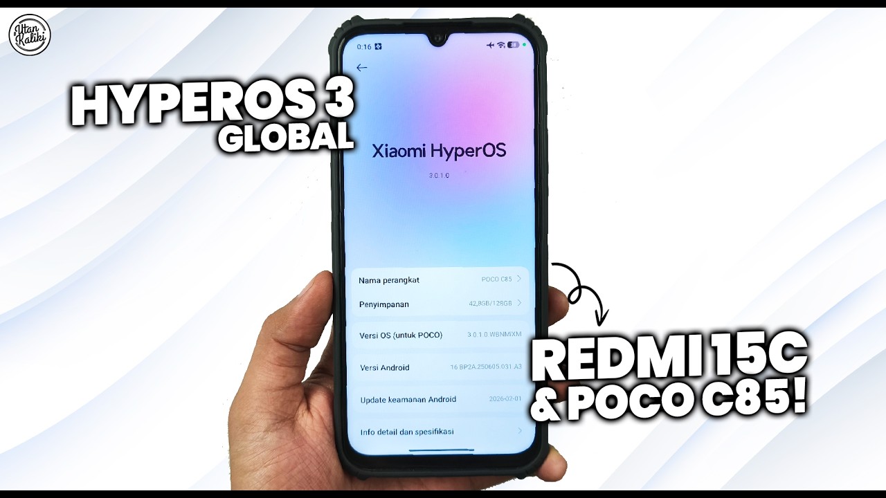 RESMI! HYPEROS 3 GLOBAL REDMI 15C & POCO C85 - TAMBAH SMOOTH & BANYAK FITUR BARU?