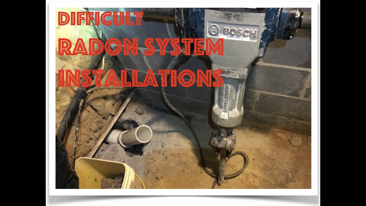 Difficult Radon System Installation