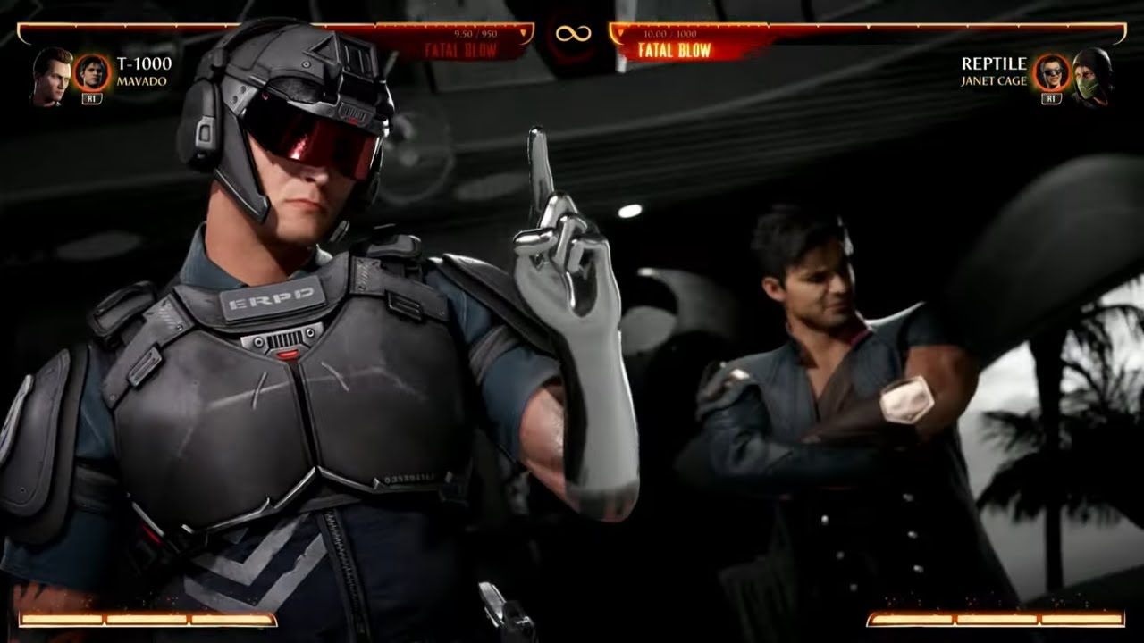 Mortal Kombat 1 2024 T 1000 & Mavado Kameo Fatal Blow