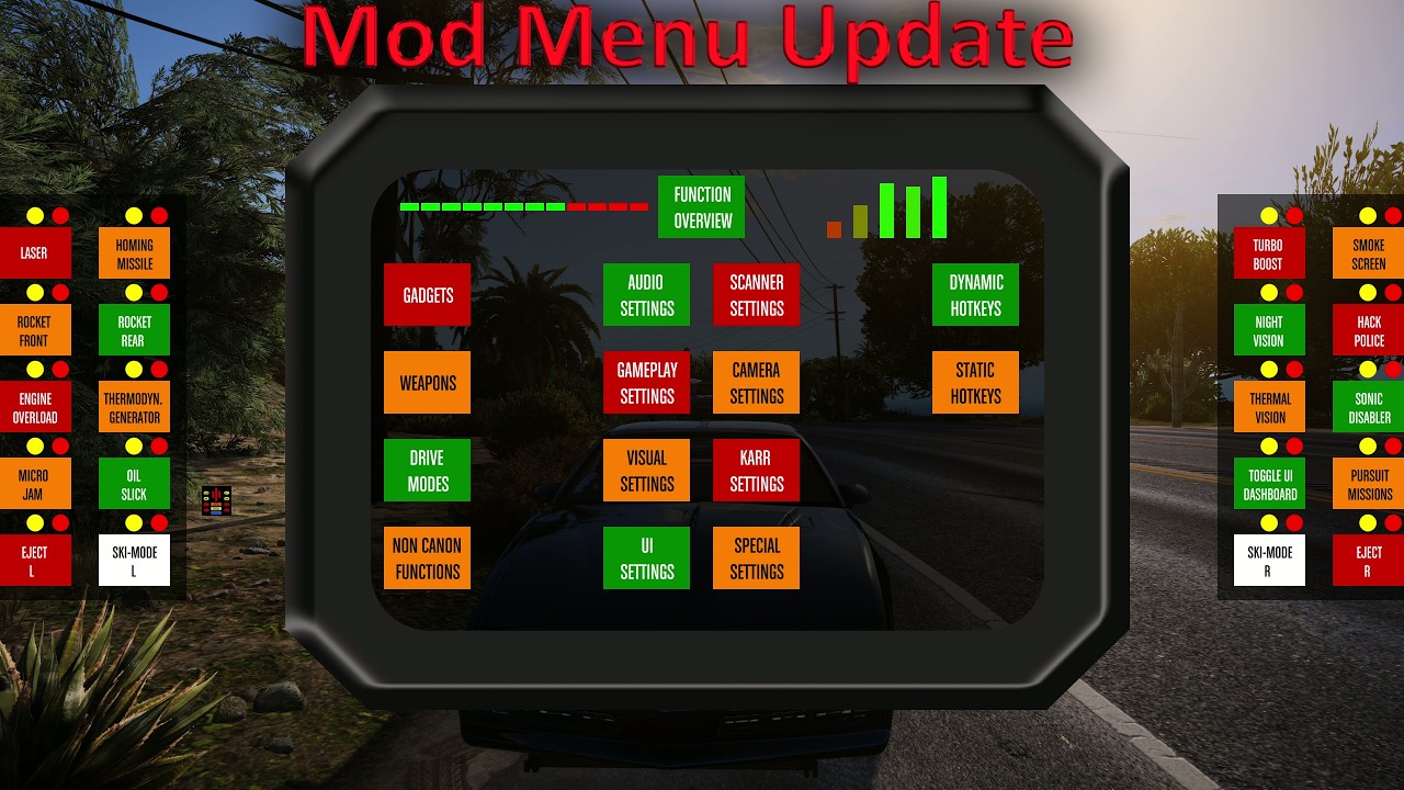 Knight Rider Mod Menu Update