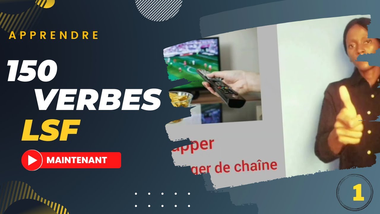 Apprendre 150 VERBES du quotidien en Langue des Signes Française  ( LSF)