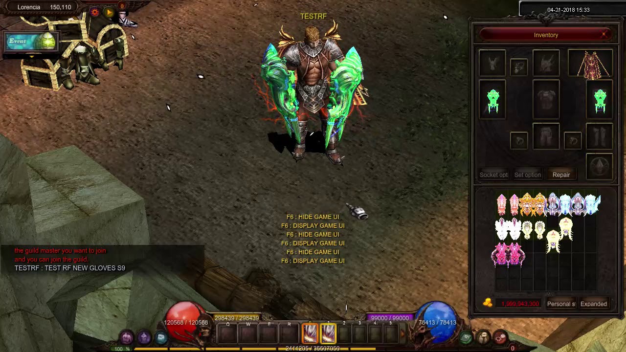 TEST RF NEW GLOVES ON SEASON 9