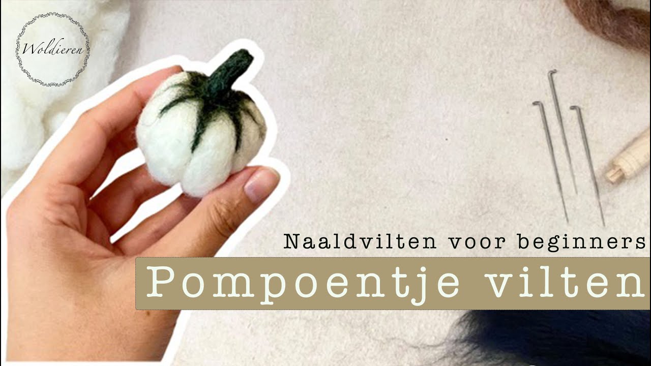 Naaldvilten voor beginners | Pompoentje naaldvilten