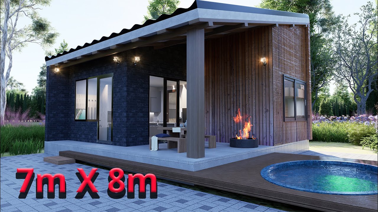 Modern Tiny House Tour Minimalist Cabin with Pool & Fire Pit