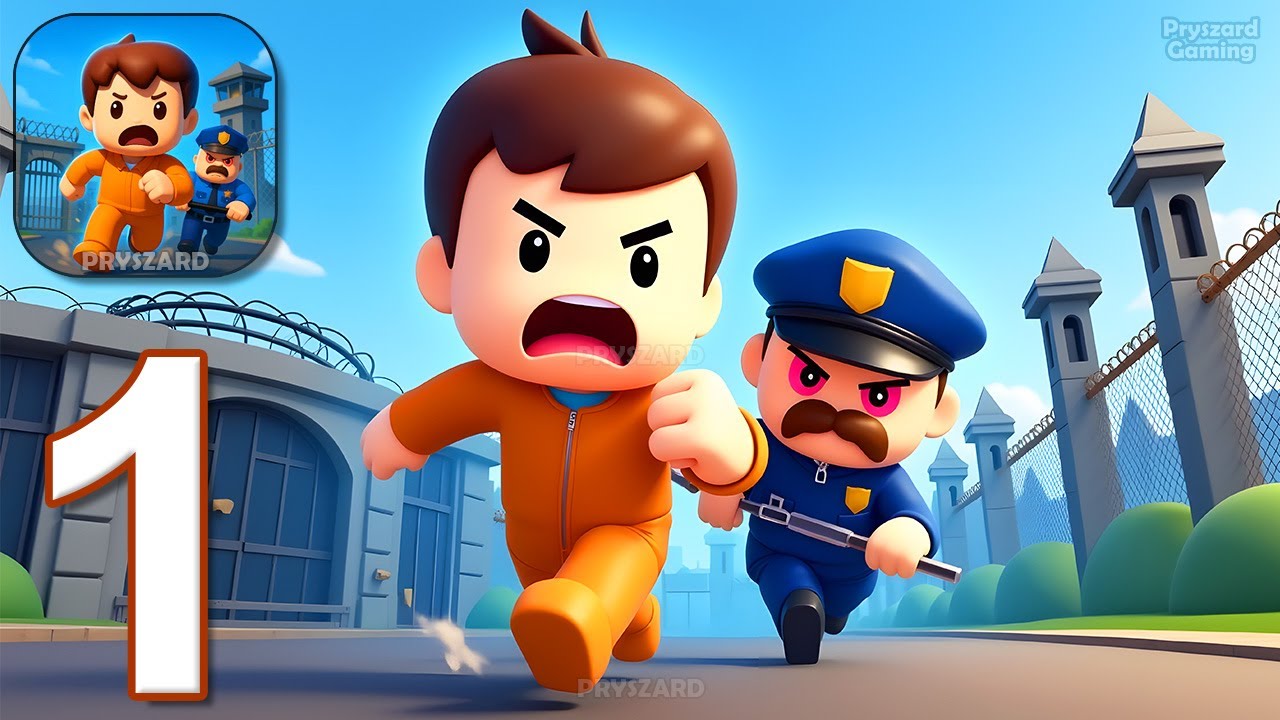 Prison Run: Breakout Challenge - Gameplay Walkthrough Part 1 - Escape From Barrys Prison (Android)