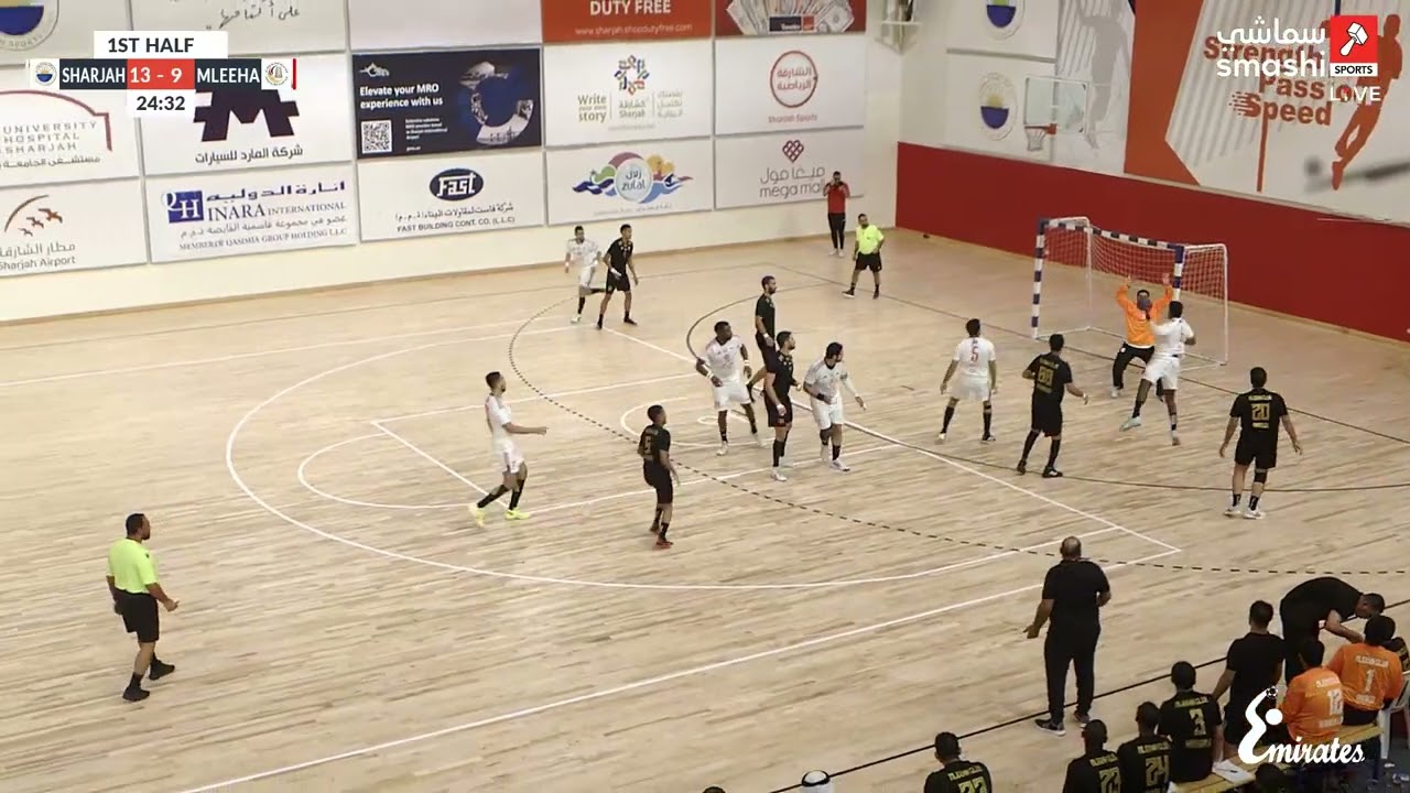 أهداف مباراة الشارقة و مليحة  كرة يد كأس الإمارات أكتوبر 2024