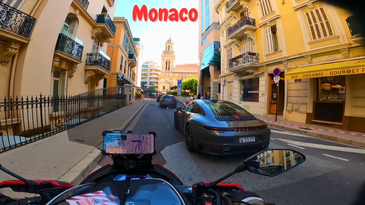 How it's like to ride in MONACO - Monte Carlo? YAMAHA TARCER 7 2021