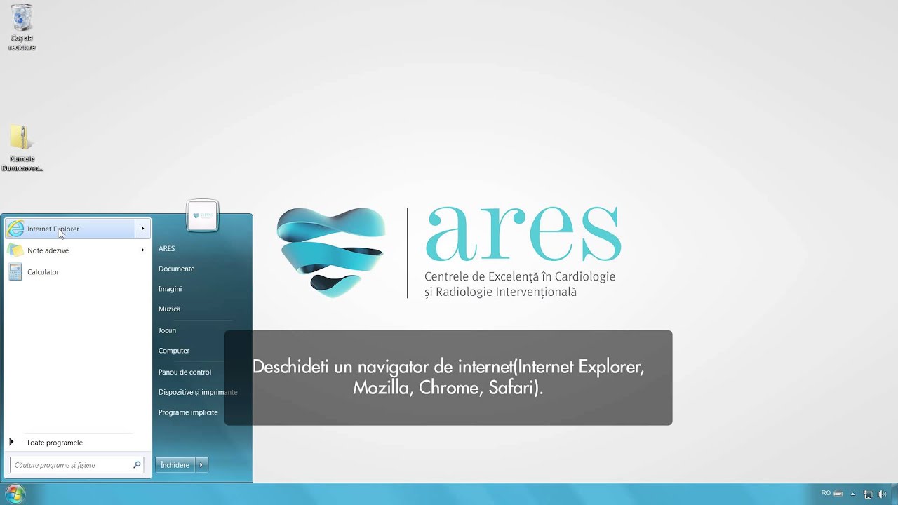 Centrele de Excelenta ARES | Cum trimitem investigatiile efectuate catre medicii ARES | Windows