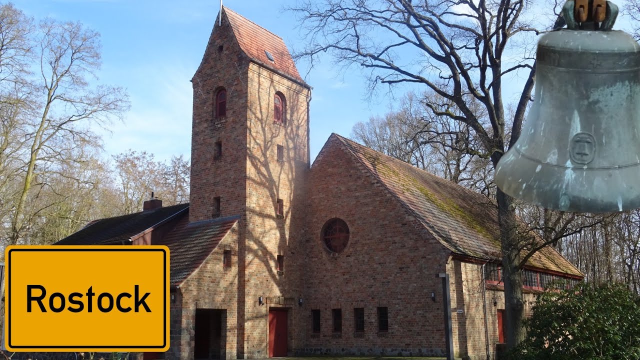 St.Johannis Rostock/Glocken der Ev.luth Kirche/Vollgeläut (Turmaufnahme)