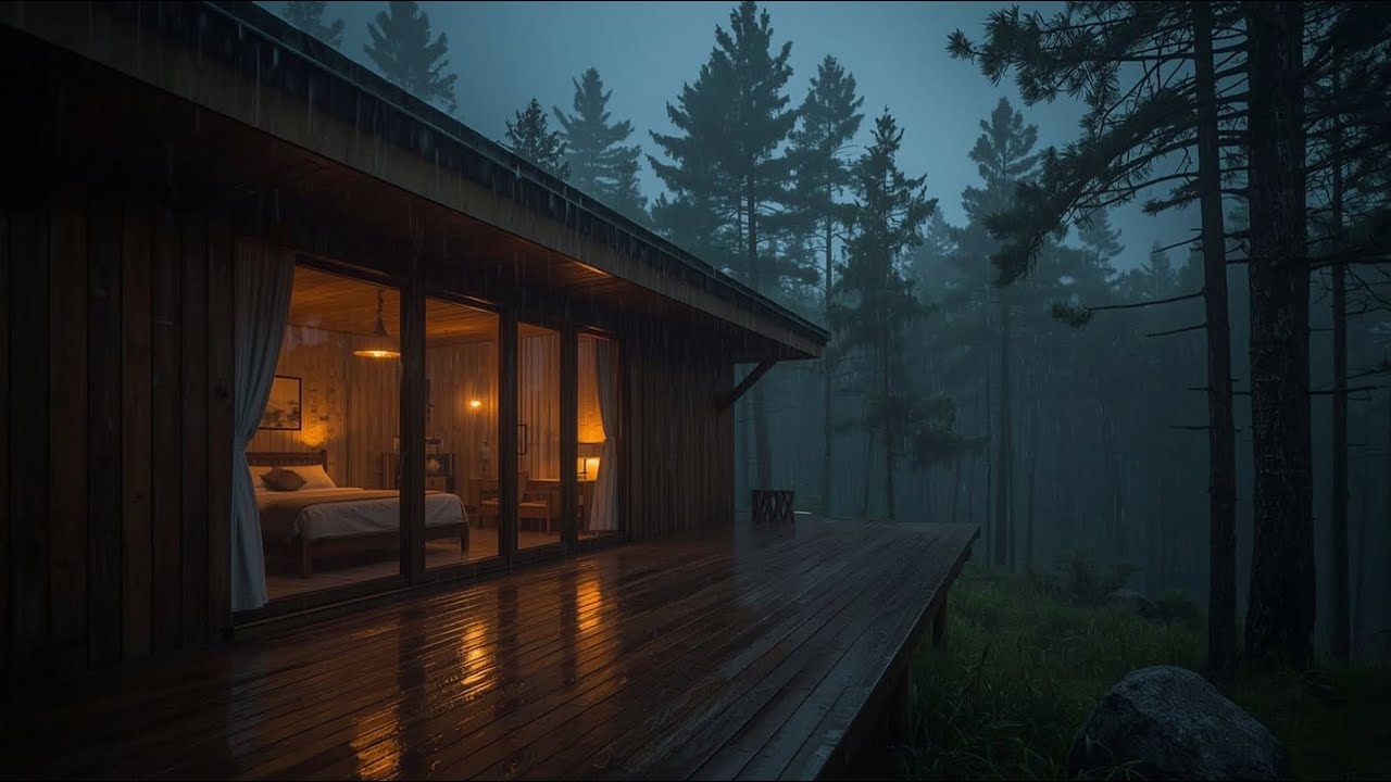 Cozy Rain Sounds for Deep Sleep 🌧️ | Relaxing Night Rain Ambience (3:30Hours)