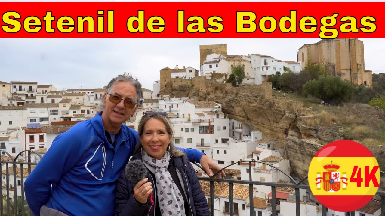 Setenil de las Bodegas, l'un des plus beaux villages blancs en Andalousie, Espagne 4K