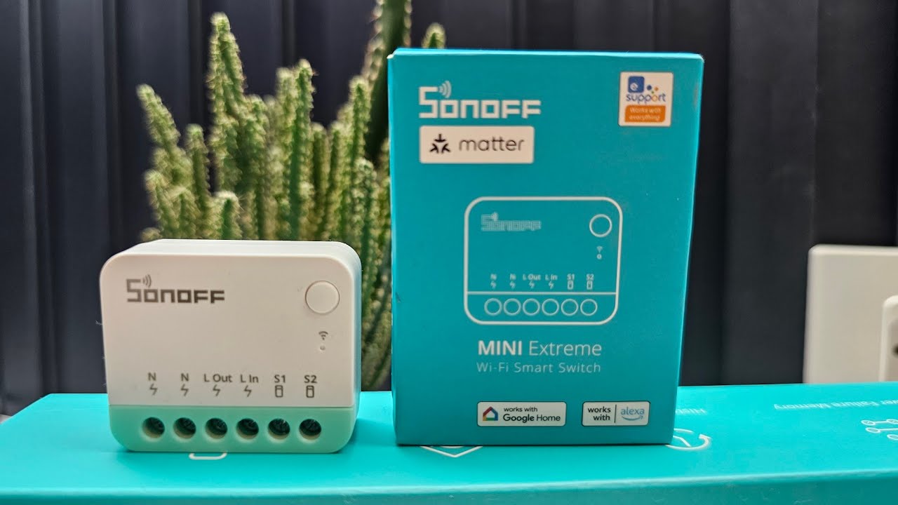 SONOFF MINI R4 EXTREME MATTER - COMPÁTIVEL COM ALEXA, GOOGLE, HOMEKIT, SMARTTHINGS E HOME ASSISTANT