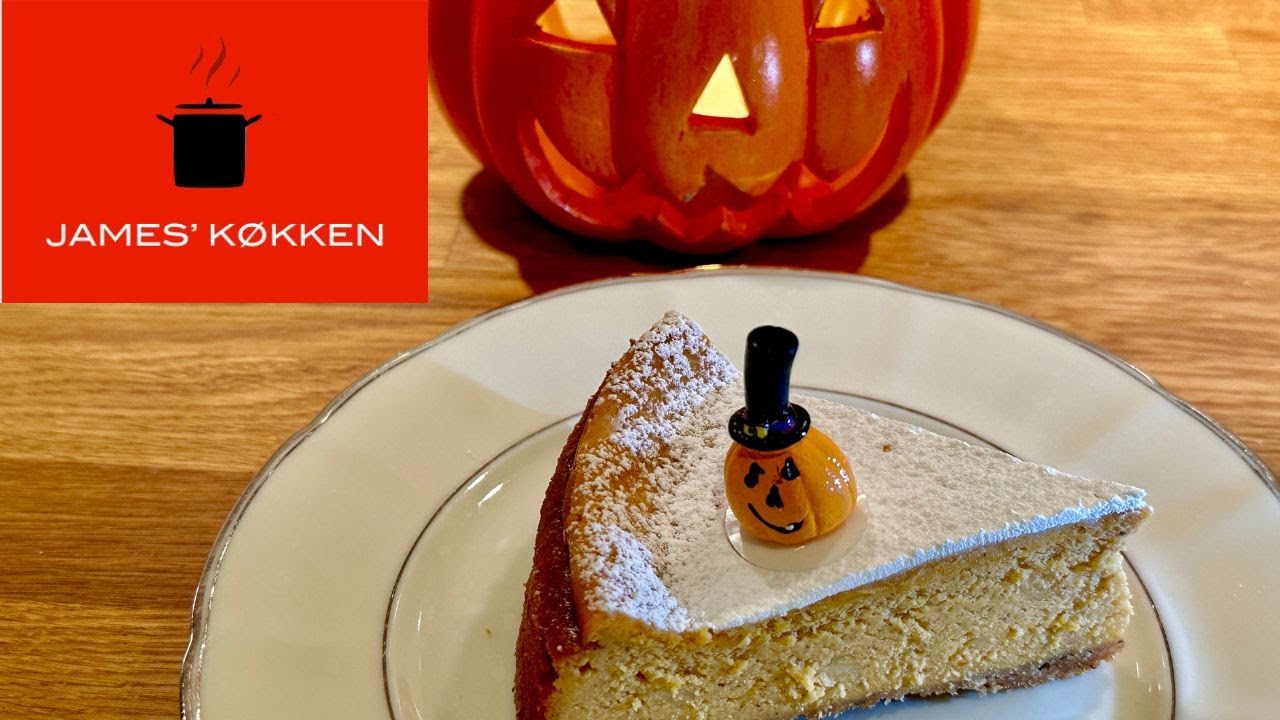 Græskar cheesecake - et bud på dessert til Halloween!