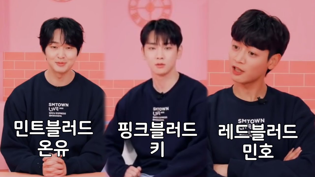 민트블러드 온유 핑크블러드 키 레드블러드 민호