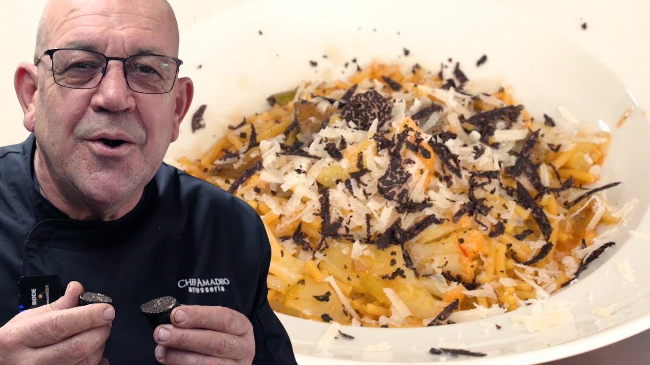 Fideos con trufa negra y queso, receta del siglo XIV